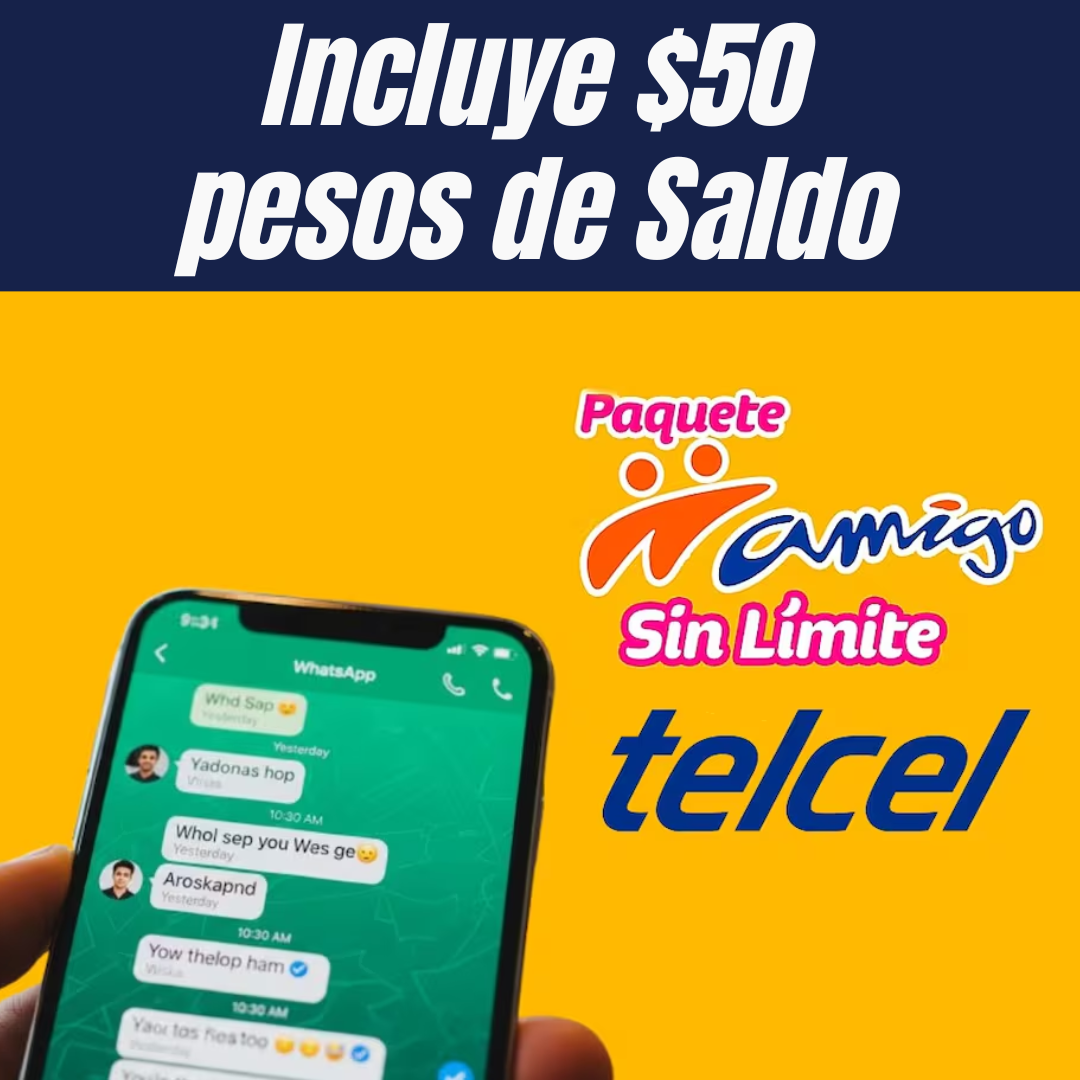 eSIM Telcel Prepago Todo México Online